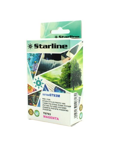 CARTUCCIA INK MAGENTA PER PRINT C/EPSON T0793 JNEP0793M STARLINE INKJET COMPATIBILI