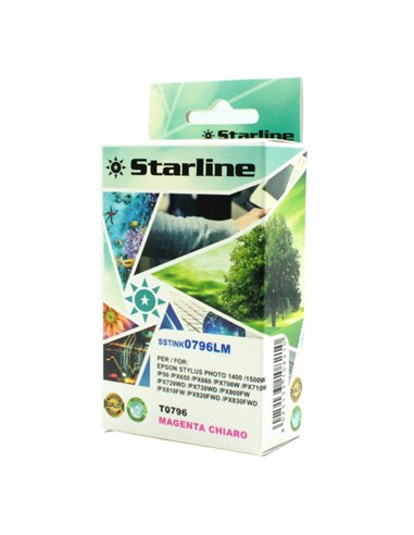 CARTUCCIA INK MAGENTA CHIARO PER PRINT C/EPSON T0796 JNEP0796LM STARLINE INKJET COMPATIBILI