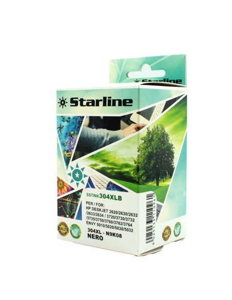 CARTUCCIA INK NERO PER HP 304XL HP DESK JET 3730 JRHP304XLB STARLINE INKJET COMPATIBILI
