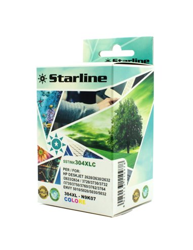 CARTUCCIA INK COLORE HP 304XL HP DESK JET 3730 JRHP304XLC STARLINE INKJET COMPATIBILI