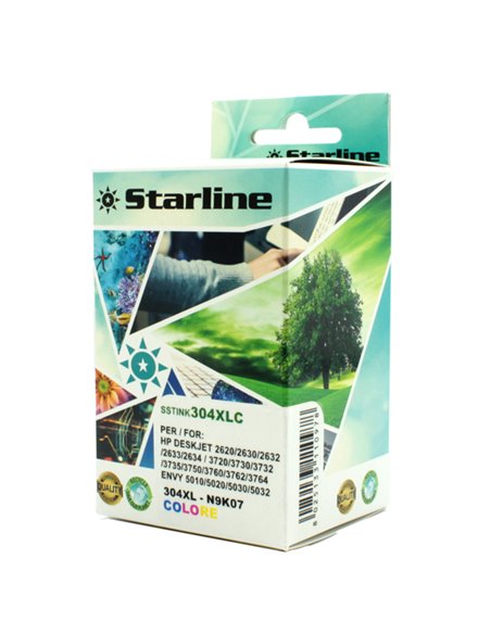 CARTUCCIA INK COLORE HP 304XL HP DESK JET 3730 JRHP304XLC STARLINE INKJET COMPATIBILI