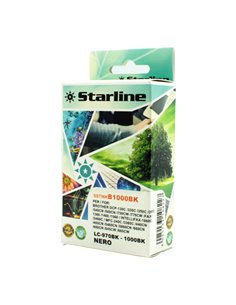 CARTUCCIA INK NERO PER PRINT C/BROTHER LC1000BK LC970BK JNBR1000B STARLINE INKJET COMPATIBILI