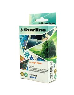 CARTUCCIA INK CIANO PER PRINT C/BROTHER LC 1240 JNBR1240C STARLINE INKJET COMPATIBILI