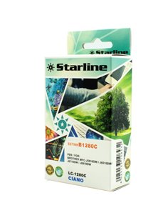 CARTUCCIA INK CIANO PER PRINT C/BROTHER LC 1280 JNBR1280C STARLINE INKJET COMPATIBILI