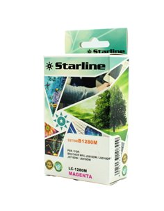 CARTUCCIA INK MAGENTA PER PRINT C/BROTHER LC 1280 JNBR1280M STARLINE INKJET COMPATIBILI