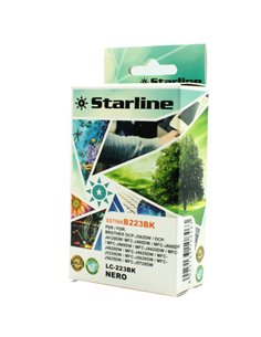CARTUCCIA INK NERO PER PRINT C/BROTHER LC-223BK JNBR223B STARLINE INKJET COMPATIBILI