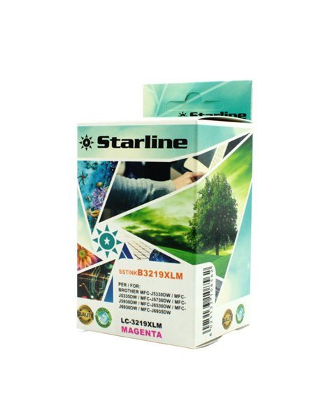 CARTUCCIA INK MAGENTA PER PRINT C/BROTHER LC3219XLM JNBR3219M STARLINE INKJET COMPATIBILI