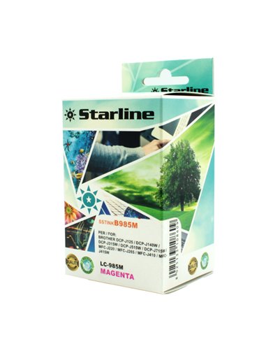 CARTUCCIA INK MAGENTA PER PRINT C/BROTHER DCP-J315W JNBR985M STARLINE INKJET COMPATIBILI