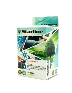 CARTUCCIA INK GIALLO PER PRINT C/BROTHER DCP-J315W JNBR985Y STARLINE INKJET COMPATIBILI