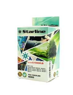 CARTUCCIA INK NERO PER PRINT C/CANON PGI-1500XL BK JNCA1500B STARLINE INKJET COMPATIBILI