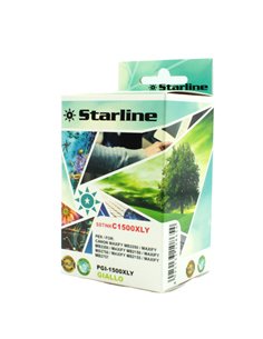 CARTUCCIA INK GIALLO PER PRINT C/CANON PGI1500XL Y JNCA1500Y STARLINE INKJET COMPATIBILI