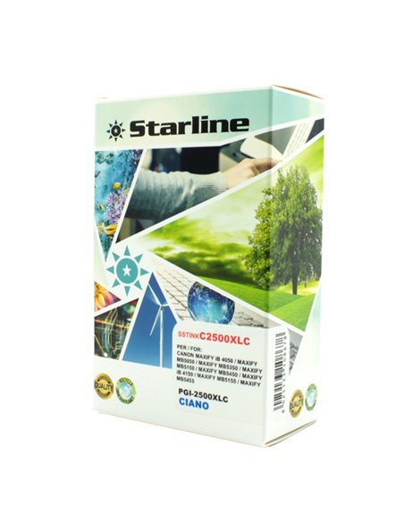 CARTUCCIA INK CIANO PER PRINT C/CANON PGI-2500XL C JNCA2500C STARLINE INKJET COMPATIBILI