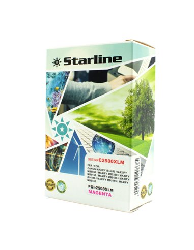 CARTUCCIA INK MAGENTA PER PRINT C/CANON PGI-2500XL M JNCA2500M STARLINE INKJET COMPATIBILI