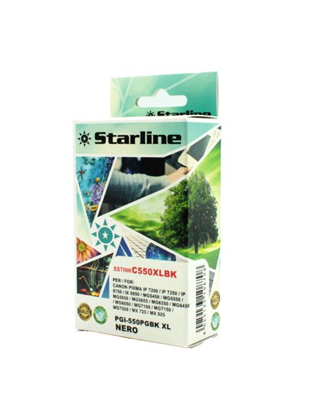 CARTUCCIA INK NERO PER PRINT C/CANON PGI 550XL JNCA550B STARLINE INKJET COMPATIBILI