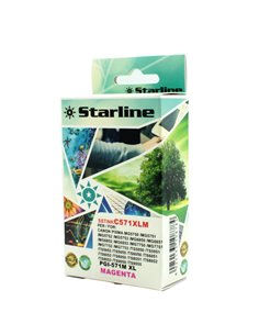 CARTUCCIA INK MAGENTA PER PRINT C/CANON CLI 571M JNCA571M STARLINE INKJET COMPATIBILI