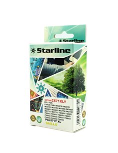 CARTUCCIA INK GIALLO PER PRINT C/CANON CLI 571Y JNCA571Y STARLINE INKJET COMPATIBILI