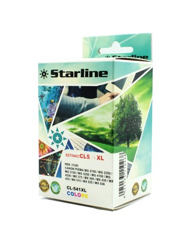 CARTUCCIA INK COLORI PER PRINT C/CANON CL541XL 22ML JRCACL541 STARLINE INKJET COMPATIBILI