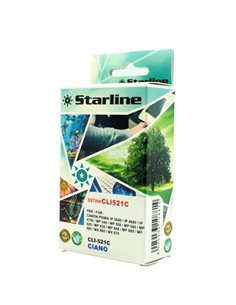 CARTUCCIA INK CIANO PER PRINT C/CANON CLI521C JNCA521C STARLINE INKJET COMPATIBILI