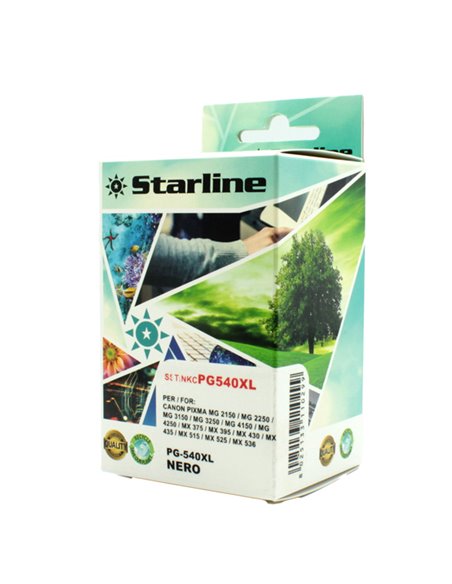 CARTUCCIA INK NERO PER PRINT C/CANON PG 540XL 21ML JRCAPG540 STARLINE INKJET COMPATIBILI