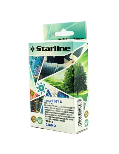 CARTUCCIA INK CIANO PER C/EPSON T0712 T0891 STYLUS D78 STYLUS S20 JNEP71C