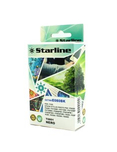 CARTUCCIA INK NERO PER PRINT C/EPSON T0801 JNEP80B STARLINE INKJET COMPATIBILI