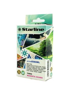 CARTUCCIA INK MAGENTA CHIARO PER PRINT C/EPSON T0806 JNEP80LM STARLINE INKJET COMPATIBILI