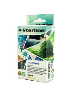 CARTUCCIA INK GIALLO PER PRINT C/EPSON T0804 JNEP80Y STARLINE INKJET COMPATIBILI