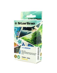CARTUCCIA INK GIALLO PER PRINT C/EPSON T2434 JNEP24Y STARLINE INKJET COMPATIBILI