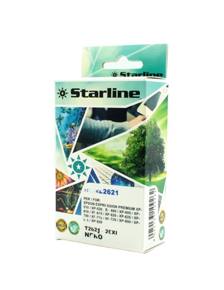 CARTUCCIA INK NERO PER PRINT C/EPSON T2621 JNEP26B STARLINE INKJET COMPATIBILI