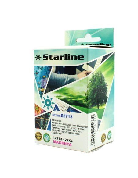 CARTUCCIA INK MAGENTA PER PRINT C/EPSON T2713 JNEP27M STARLINE INKJET COMPATIBILI