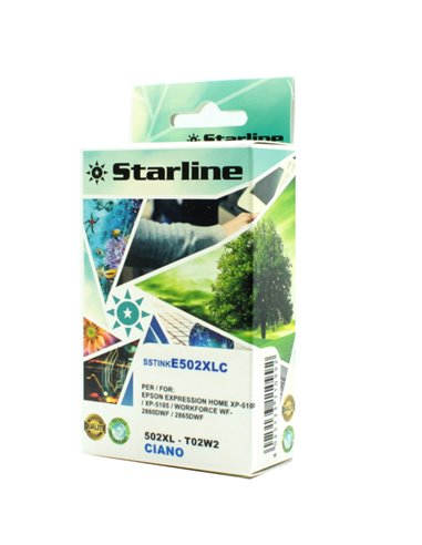CARTUCCIA INCHIOSTRO CIANO PER 502XL BINOCOLO JNEP502C STARLINE INKJET COMPATIBILI