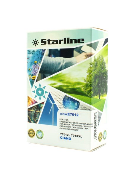 CARTUCCIA INK CIANO PER PRINT C/EPSON T7012 JNEP701C STARLINE INKJET COMPATIBILI