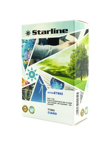 CARTUCCIA INK CIANO PER PRINT C/EPSON T7892 JNEP7892C STARLINE INKJET COMPATIBILI