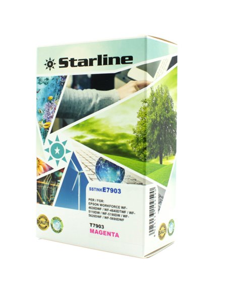 CARTUCCIA INK MAGENTA PER PRINT C/EPSON T7903 JNEP79M STARLINE INKJET COMPATIBILI
