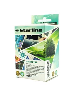 CARTUCCIA INK NERO PER PRINT C/HP 21XL JRHP21 STARLINE INKJET COMPATIBILI