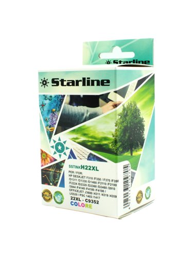 CARTUCCIA INK TRICROMIA PER PRINT C/HP 22XL JRHP22 STARLINE INKJET COMPATIBILI