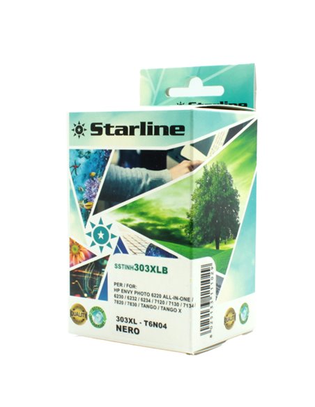 CARTUCCIA A GETTO D'INCHIOSTRO HP 303XL NERO JRHP303XLB STARLINE INKJET COMPATIBILI