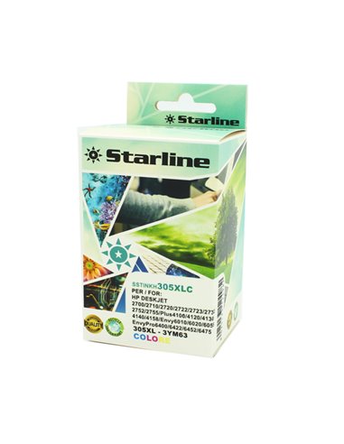 Cartuccia Ink Colore per print c/HP 305XL JRHP305XLC STARLINE INKJET COMPATIBILI