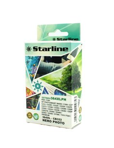 CARTUCCIA INK NERO PHOTO RIGENERATA PER HP N. 364 E 364XL JNHP364PB STARLINE INKJET COMPATIBILI