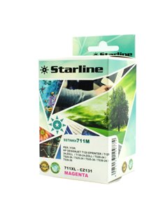 CARTUCCIA INK MAGENTA PER PRINT C/HP 711 JNHP711M STARLINE INKJET COMPATIBILI