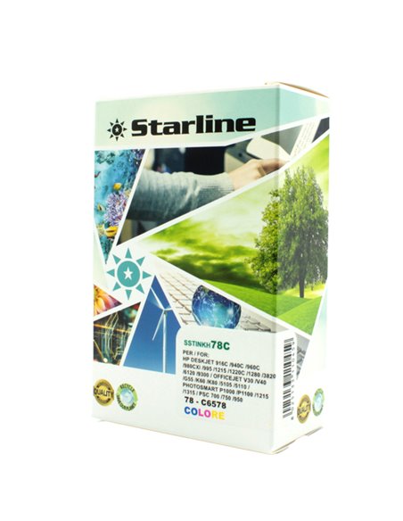 CARTUCCIA INK COLORI PER PRINT C/HP 78C JRHP78 STARLINE INKJET COMPATIBILI