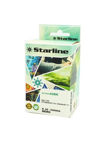 Starline Cartuccia ink per Hp N.82 Nero 69ML JRHP82B STARLINE INKJET COMPATIBILI