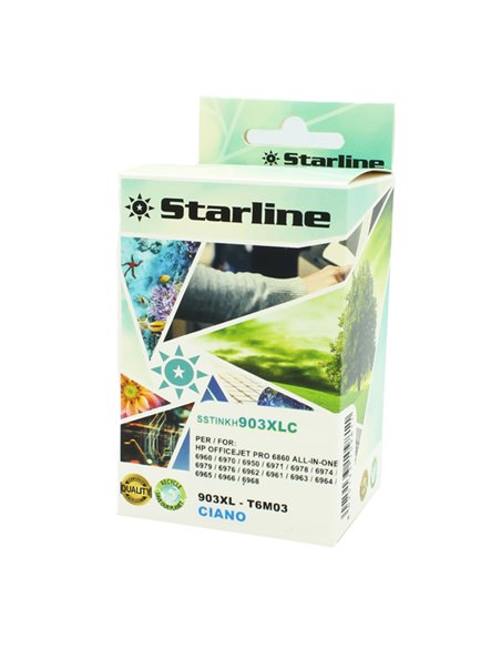 CARTUCCIA INK CIANO PER PRINT C/HP 903XL JNHP903C STARLINE INKJET COMPATIBILI