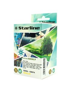 CARTUCCIA INK GIALLO PER PRINT C/HP N. 920 E 920XL CON CHIP JNHP920Y STARLINE INKJET COMPATIBILI