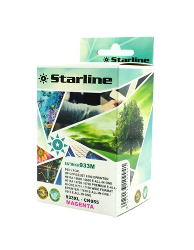 CARTUCCIA INK MAGENTA PER PRINT C/HP 933M CON CHIP JNHP933M STARLINE INKJET COMPATIBILI