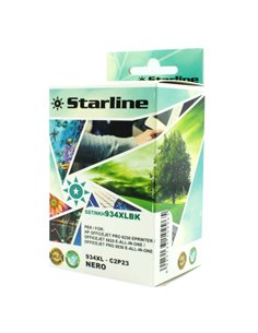CARTUCCIA INK NERO PER PRINT C/HP 934 XLBK CON CHIP JNHP934B STARLINE INKJET COMPATIBILI