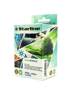 CARTUCCIA INK CIANO PER PRINT C/HP 935 XLC CON CHIP JNHP935C STARLINE INKJET COMPATIBILI