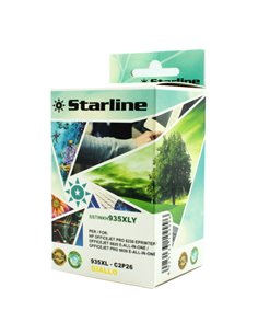CARTUCCIA INK GIALLO PER PRINT C/HP 935 XLXLY CON CHIP JNHP935Y STARLINE INKJET COMPATIBILI