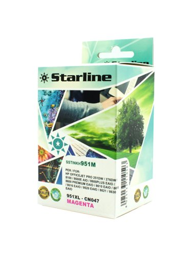 CARTUCCIA MAGENTA PER PRINT C/HP 951XLC JNHP951M STARLINE INKJET COMPATIBILI