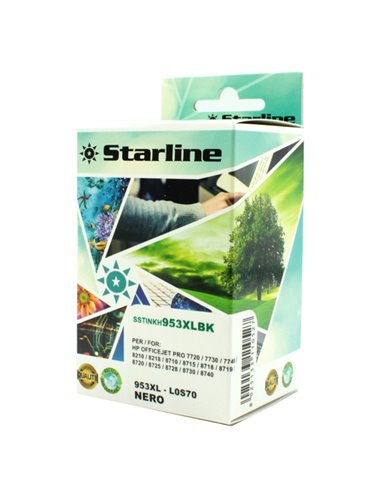 CARTUCCIA INK NERO PER PRINT C/HP 953XL JNHP953B STARLINE INKJET COMPATIBILI